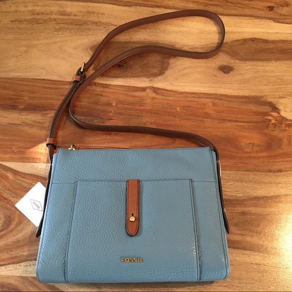 Nwt Fossil Gemma Crossbody Bag In Faded 